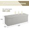 Rectangular Linen Storage Bench Ottoman for Bedroom Living Room and Hallway Organization